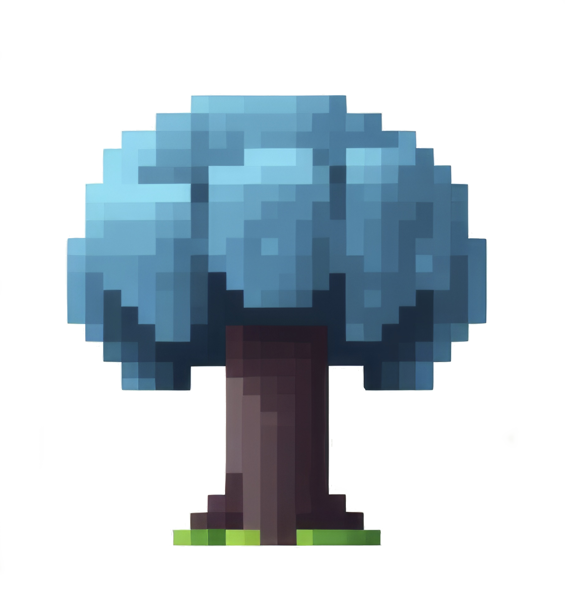 blue tree